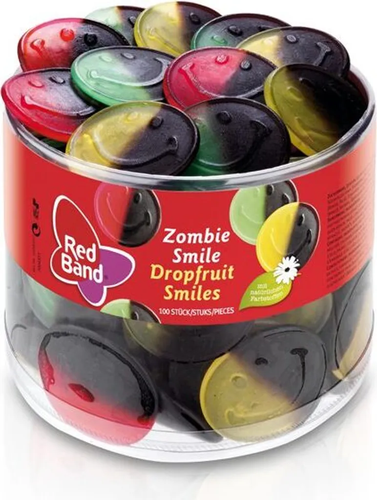 Red Band Zombie Smile Fruchtgummi Und Lakritz 3 Fach Sortiert 1200g 3 Red Band Zombie Smile Fruchtgummi Und Lakritz 3 Fach Sortiert 1200g