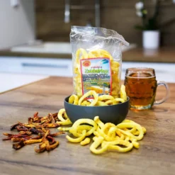 Original Pikant Zwiebelringe NEU (10er Pack) – Frische, Hausgemachte, Pikant Zwiebelringe - Knusprige Pikant Zwiebelringe Für Eine Gelungene Party – Herzhafter, Knuspriger Snack - 40g.