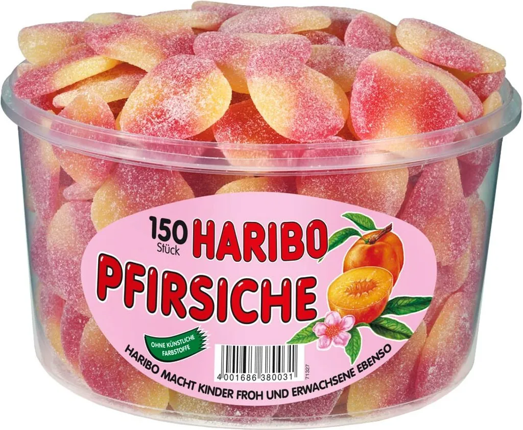 Haribo Pfirsiche Gezuckete Fruchtgummi Mit Pfirsichgeschmack 1350g 5 Haribo Pfirsiche Gezuckete Fruchtgummi Mit Pfirsichgeschmack 1350g – Bild 3