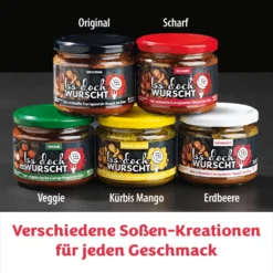 Iss Doch Wurscht Currywurst Snack Erdbeere 6er Set 6x 250g Wurst Ist Rostbrat -Haribo || Melitta || Katadyn Verkäufe 1b8051aba1502c00c989ee4e1598a464
