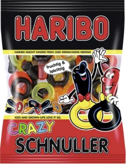 Haribo Crazy Schnuller Fruchtgummi Lakritz Veggie Gelatinefrei 200g -Haribo || Melitta || Katadyn Verkäufe 1f610fbab259bedc267a5ac6694f95ff