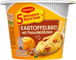 Maggi 5 Minuten Terrine Kartoffelbrei Mit Fleischklößchen 46g