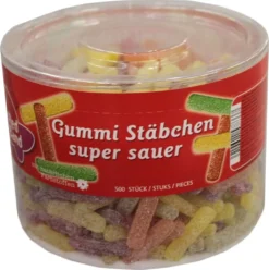 Red Band Fruchtgummi Stäbchen Super Sauer 500 Stück, 1000g -Haribo || Melitta || Katadyn Verkäufe 238d041f985ba0bf69a0fd4f977b329a