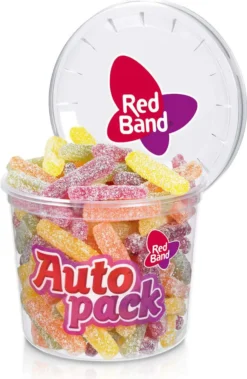 Red Band Gummi Stäbchen Autopack Mit Natürlichen Farbstoffen 185g