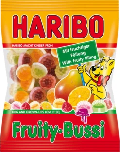 Haribo Fruity Bussi Mit Schaumzucker Und Fruchtfüllung Im Kern 200g -Haribo || Melitta || Katadyn Verkäufe 2573c370eaf2b8862aad8f67f1b6e3ba