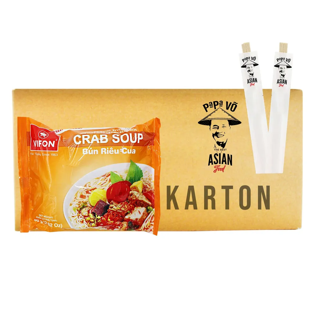 Vifon Bun Rieu Cua Reisnudel Mit Krabbengeschmack 30x80g 3 Vifon Bun Rieu Cua Reisnudel Mit Krabbengeschmack 30x80g