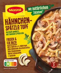 Maggi Fix Für Hähnchen Spätzle Topf Mit Zwiebeln Und Petersilie 48g