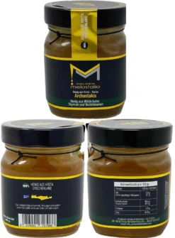 400g Glas Wildkräuterhonig Golden Melostalia Archontakis Aus Kreta Griechenland