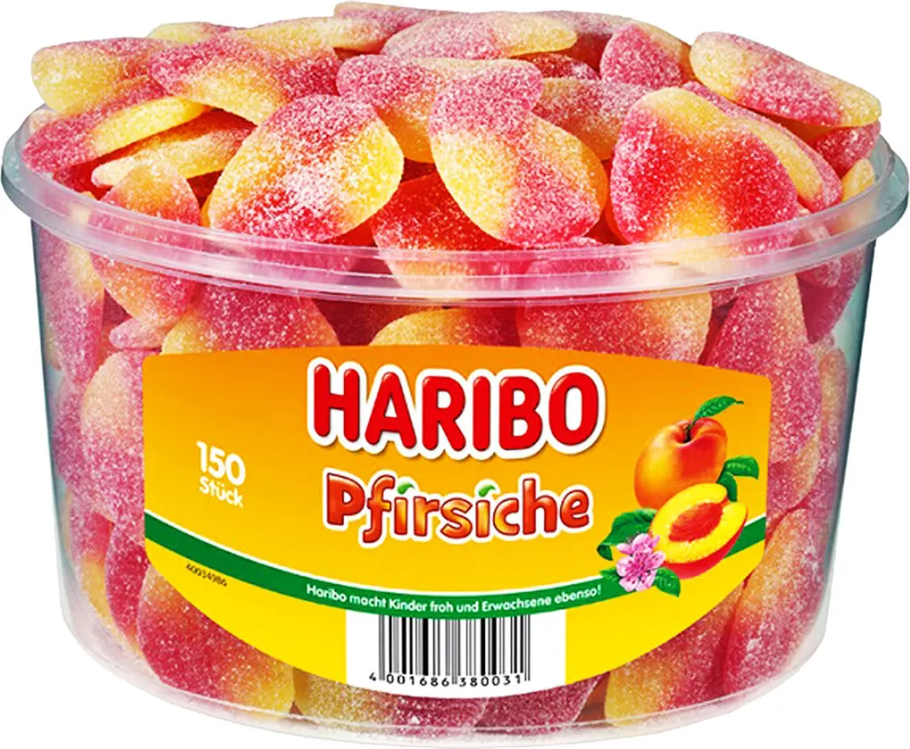Haribo Pfirsiche Gezuckete Fruchtgummi Mit Pfirsichgeschmack 1350g 3 Haribo Pfirsiche Gezuckete Fruchtgummi Mit Pfirsichgeschmack 1350g