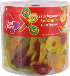 Red Band Fruchtgummi Schnuller 100 Stück, 1150g -Haribo || Melitta || Katadyn Verkäufe 37db17120cb767470ccfb489ef992b8d