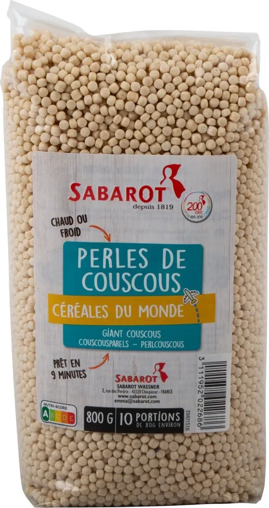 Sabarot Couscous-Perle 800 Gramm 3 Sabarot Couscous-Perle 800 Gramm