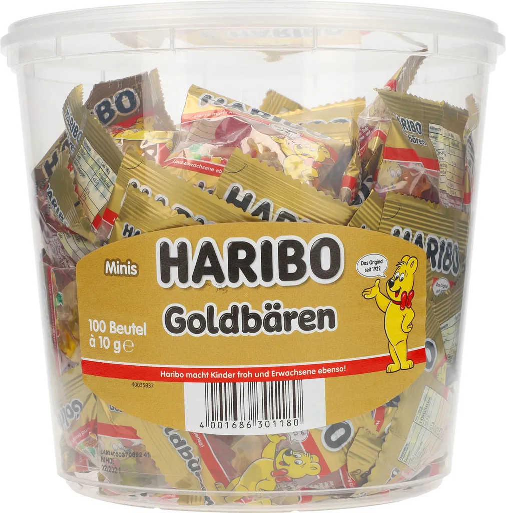 Haribo Goldbären Mini Beutel Fruchtgummi 100 Stück 9 Haribo Goldbären Mini Beutel Fruchtgummi 100 Stück – Bild 7