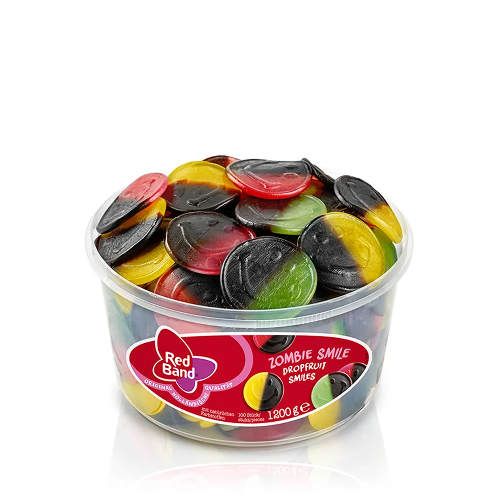Red Band Zombie Smile Fruchtgummi Und Lakritz 3 Fach Sortiert 1200g 4 Red Band Zombie Smile Fruchtgummi Und Lakritz 3 Fach Sortiert 1200g – Bild 2