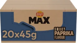 Lay's Max Gerippte Chips Rauchiger Paprika Box 20 X 45 Gramm -Haribo || Melitta || Katadyn Verkäufe 57005eb6c1dba5dec7a4ab20a4870c64