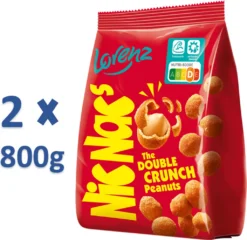 Lorenz Snack World Nic Nac's Großpack, 2er Pack (2 X 800 G)