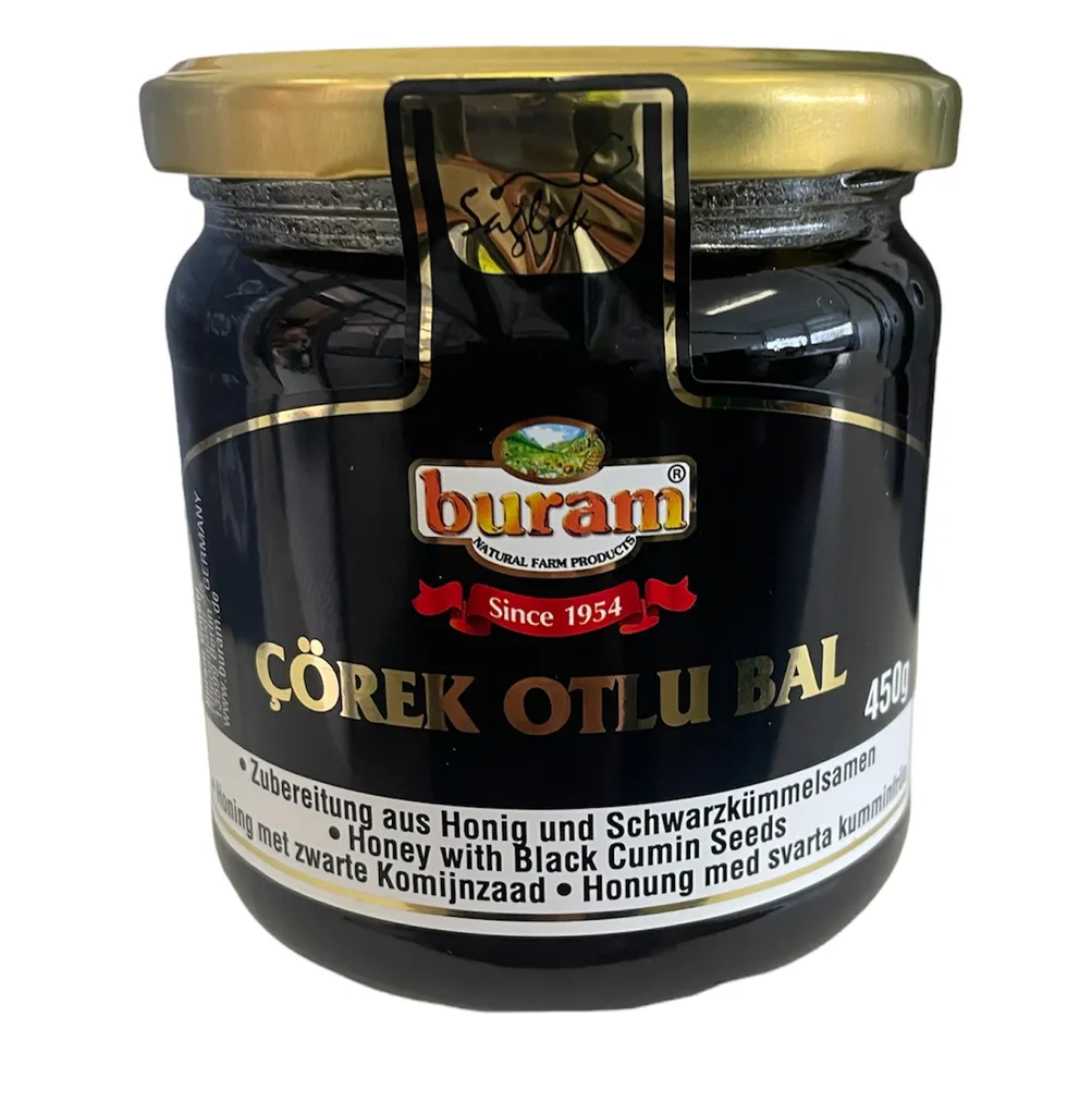 Buram Blütenhonig Mit Schwarzkümmel 450g - Cörek Otlu Bal 3 Buram Blütenhonig Mit Schwarzkümmel 450g - Cörek Otlu Bal
