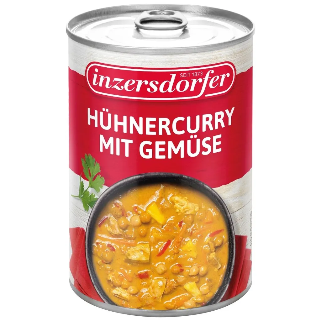 Hühnercurry Mit Gemüse, 400 G, Inzersdorfer 3 Hühnercurry Mit Gemüse, 400 G, Inzersdorfer
