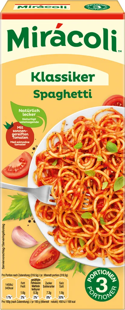 Mars Miracoli Spaghetti Klassiker Mit Tomatensauce Und Gewürz 380g 4 Mars Miracoli Spaghetti Klassiker Mit Tomatensauce Und Gewürz 380g – Bild 2
