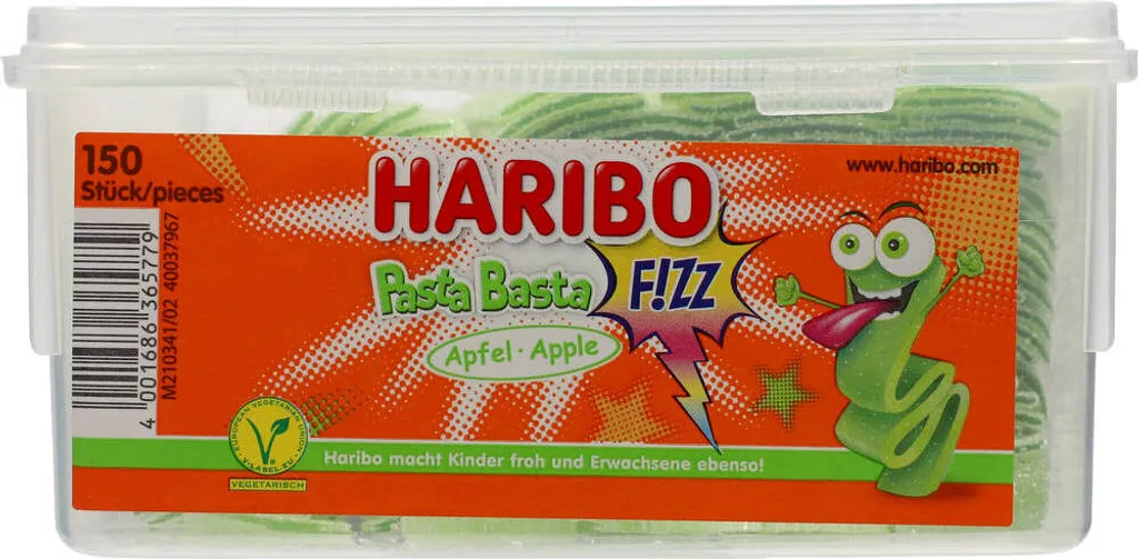 Haribo Pasta Basta Apfel Sour Mit Saurem Fruchtgeschmack Veggie 1125g 6 Haribo Pasta Basta Apfel Sour Mit Saurem Fruchtgeschmack Veggie 1125g – Bild 4