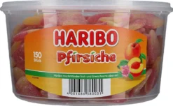 Haribo Pfirsiche Gezuckete Fruchtgummi Mit Pfirsichgeschmack 1350g 16 Haribo Pfirsiche Gezuckete Fruchtgummi Mit Pfirsichgeschmack 1350g -Haribo || Melitta || Katadyn Verkäufe 6973f8dfccd2a421708b821106ec62cb