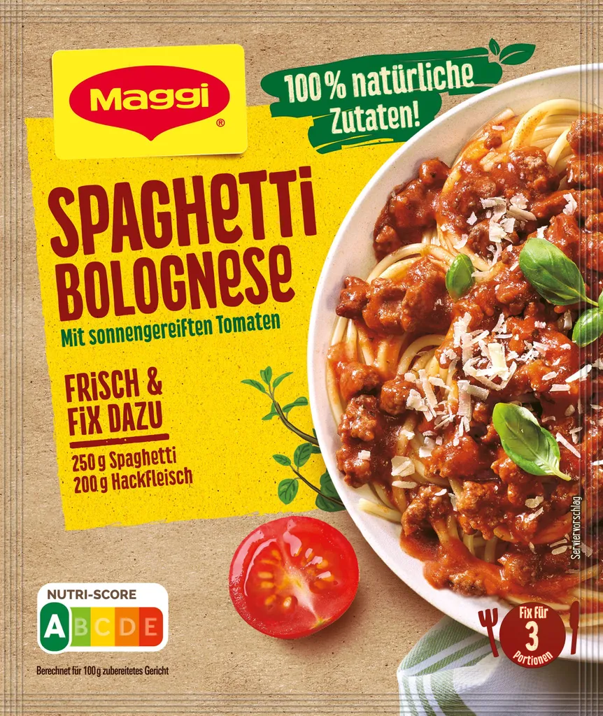 Maggi Fix Spaghetti Bolognese 3 Maggi Fix Spaghetti Bolognese