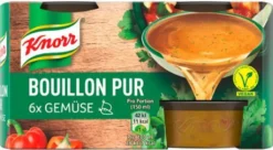 Knorr Bouillon Pur Gemüse 6x28g -Haribo || Melitta || Katadyn Verkäufe 6dba19b44aedca535d7b50a2e757814b