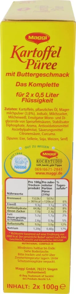 Kartoffelpueree Mit Buttergeschmack 200g -Haribo || Melitta || Katadyn Verkäufe 719a5b8809ce5e7c692d23e2b4937bbf