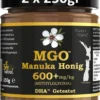 MANUKA HONIG BEE NATURAL MGO® 600+ 500g (= 2 X 250g) / MANUKAHONIG IN EINEM ECHTGLAS GLAS # MGO 300 ≥ UMF 10, 400 ≥ UMF 12, 550 ≥ 15, 700 ≥ 18, 800 ≥ 19, 850 ≥ 20 -Haribo || Melitta || Katadyn Verkäufe 736f227d4dafb9961ddac662bd9d8b38