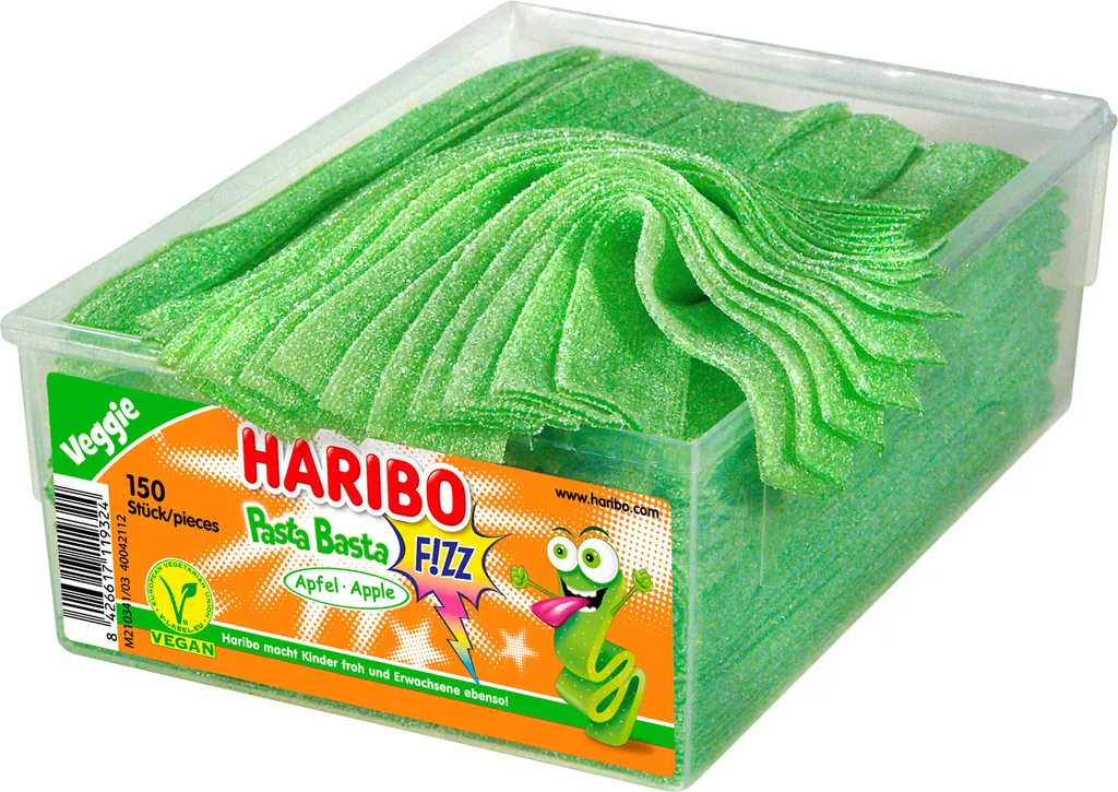 Haribo Pasta Basta Apfel Sour Mit Saurem Fruchtgeschmack Veggie 1125g 3 Haribo Pasta Basta Apfel Sour Mit Saurem Fruchtgeschmack Veggie 1125g