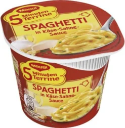 Maggi 5 Minuten Terrine Spaghetti In Cremiger Käse Sahne Sauce 62g -Haribo || Melitta || Katadyn Verkäufe 7aade1855af758a8760225df265c4446