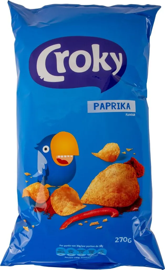 Croky Chips Paprika 2 Beutel X 270 Gramm 3 Croky Chips Paprika 2 Beutel X 270 Gramm
