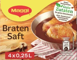 Maggi Bratensaft Zum Abrunden Oder Zu Fleisch 72g 4er Für 4x 250ml