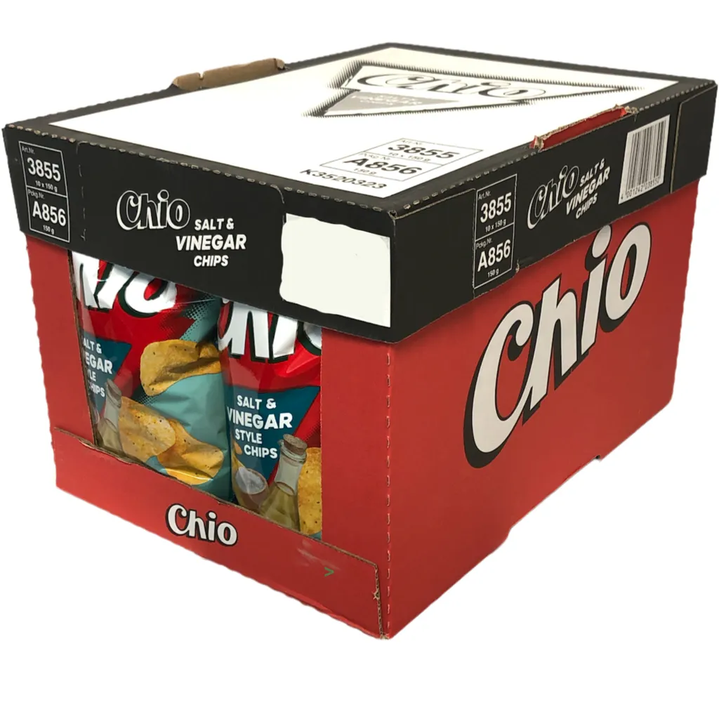 Chio Chips Salt & Vinegar Chips 10er Pack (10x150g Packung) + Usy Block 7 Chio Chips Salt & Vinegar Chips 10er Pack (10x150g Packung) + Usy Block – Bild 5