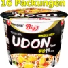 Nongshim Instant Nudeln Tempura Udon Big Bowl 16er Pack (16 X 111g)