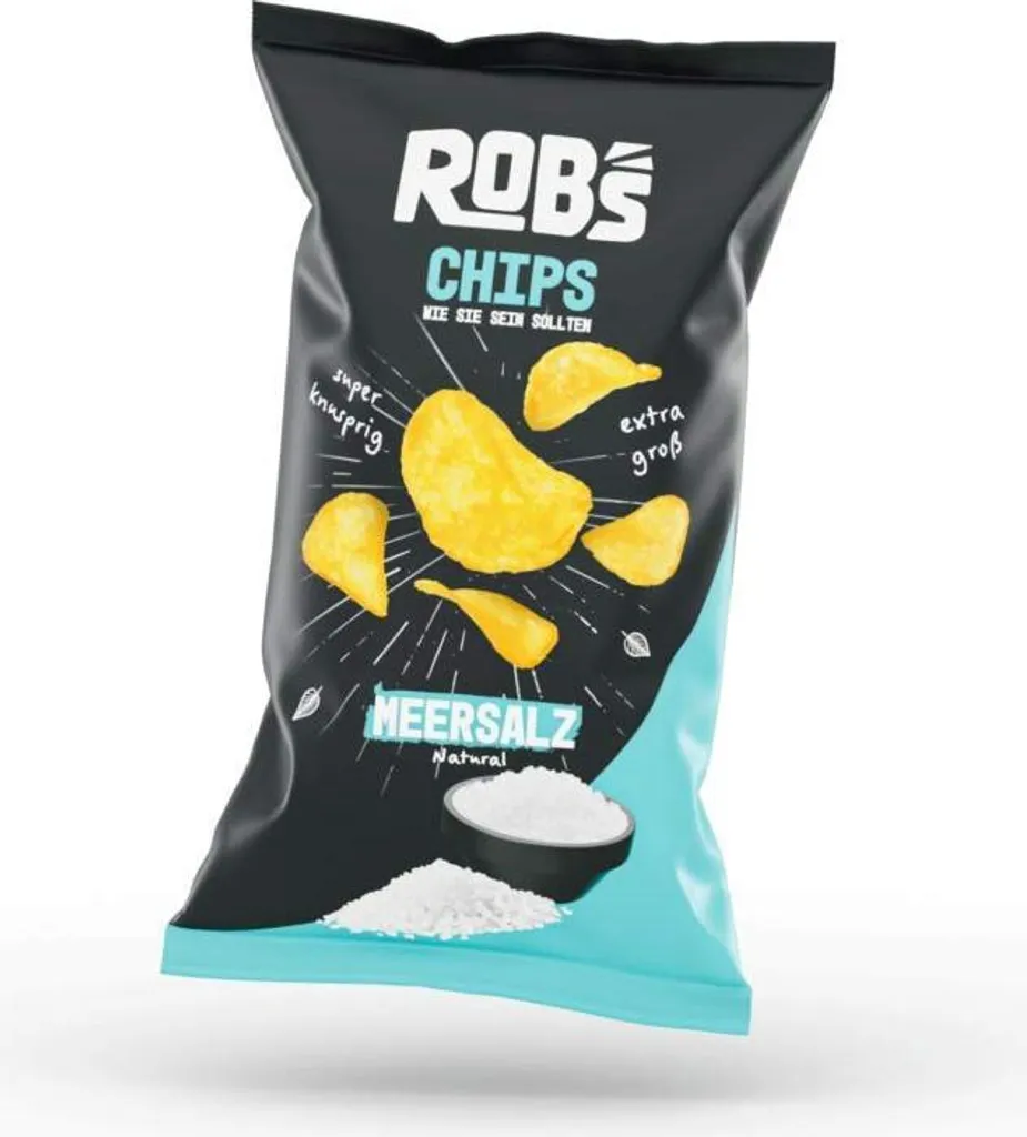 ROB'S CHIPS Originals Kartoffelchips WIE SIE SEIN SOLLTEN 6x 120g Meersalz 3 ROB'S CHIPS Originals Kartoffelchips WIE SIE SEIN SOLLTEN 6x 120g Meersalz