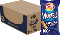 Lay's Wokkels Paprika Chips 18 Beutel X 100 Gramm