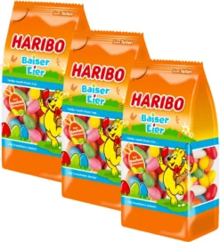 Haribo Baiser Eier Halbeier Aus Dragiertem Schaumzucker 250g 3er Pack