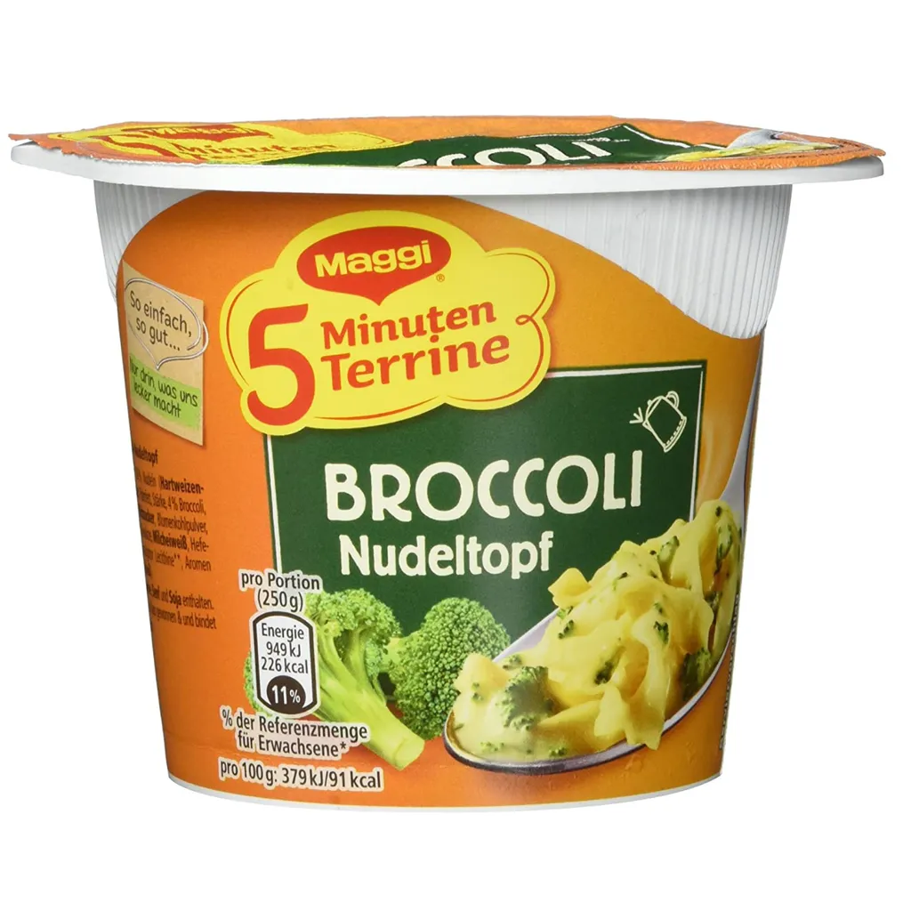 Maggi 5 Minuten Terrine Broccoli Nudeltopf Gemüsenudeltopf 51g 2 Maggi 5 Minuten Terrine Broccoli Nudeltopf Gemüsenudeltopf 51g
