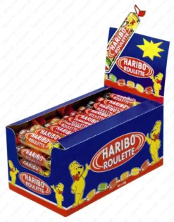 Haribo Roulette Fruchtgummi Geschmack Rolle 25g 50er Display 12 Haribo Roulette Fruchtgummi Geschmack Rolle 25g 50er Display -Haribo || Melitta || Katadyn Verkäufe 9e9b535c0ff4678bb0528e07cbd7fe97