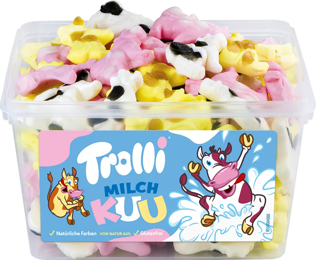 Trolli Milch Kuh Schaumzucker Kühe Mit Milch Und Fruchtgummi 1320g 3 Trolli Milch Kuh Schaumzucker Kühe Mit Milch Und Fruchtgummi 1320g