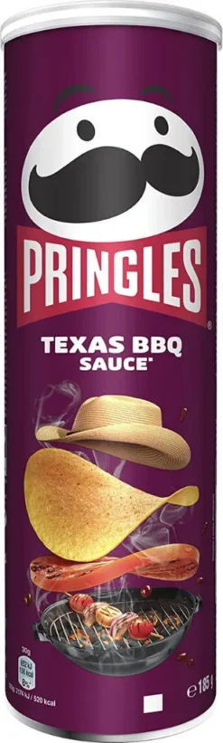 Pringles Texas BBQ Sauce Stapelchips Mit Barbecue Geschmack 185g
