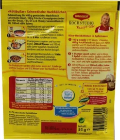Maggi Fix Für Köttbullar Sauce Für Schwedische Hackbällchen 34g -Haribo || Melitta || Katadyn Verkäufe b75ae416ca33faa63552e6818c1b591d