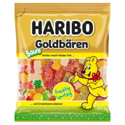 Haribo Goldbären Sauer Gezuckerte Saure Fruchtgummi Bären 175g