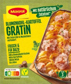 Maggi Fix Für Blumenkohl Kartoffel Gratin Mit Petersilie 51g