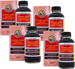 [ 4x 150ml ] NIN JIOM PEI PA KOA Honig, Mispel Kräutersirup, Enthält 14 Kräuter