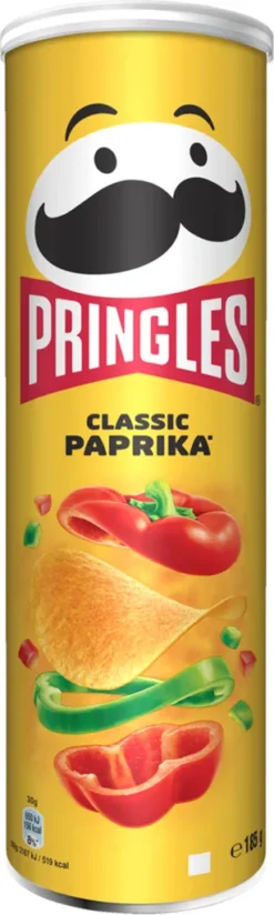 Pringles Classic Paprika Stapelchips Lecker Würziger Geschmack 185g