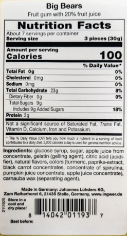 LÜHDERS - 3 X Big Bären (200g) -Haribo || Melitta || Katadyn Verkäufe c97cbaf53ad4588323e0d6485d57a296