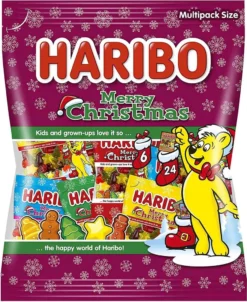 Haribo Merry Christmas Minis Fruchtgummi Figuren Weihnachtsmotiv 250g