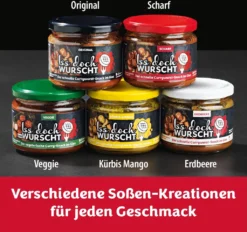 Iss Doch Wurscht Currywurst Snack Scharf 6er Set 6x 250g Wurst Rostbratwurst Ist -Haribo || Melitta || Katadyn Verkäufe cc8b088c00e4bbc100ca441fc4725333
