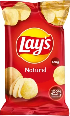 Lay's Natural Chips 12 Beutel X 120 Gramm